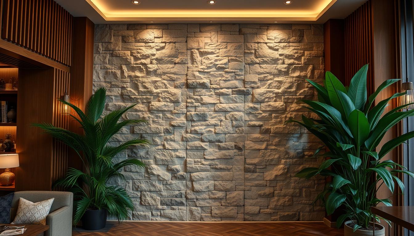 Z czym połączyć kamień na ścianie