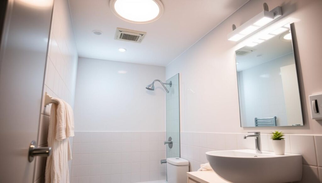 Dobrze oświetlona łazienka dla seniora w bloku