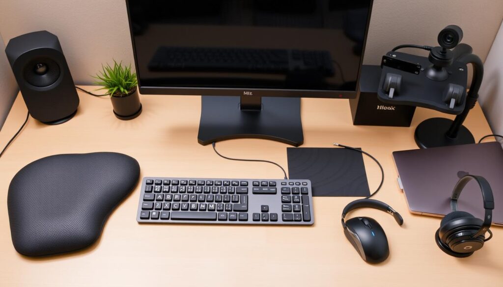 Ergonomiczne akcesoria komputerowe do domowego biura