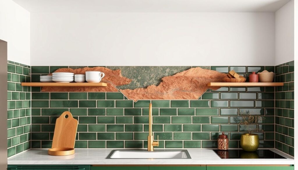 Modne kolory ścian w kuchni nad blatem w 2024 roku