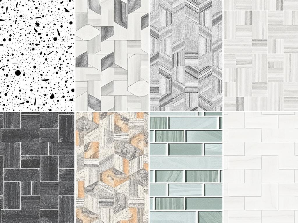 Modne wzory na ścianach w kuchni nad blatem