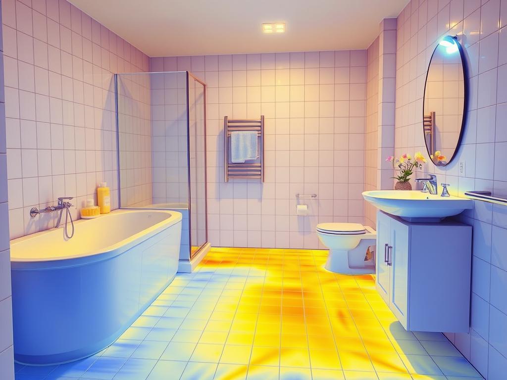 Ogrzewanie podłogowe w łazience dla seniora w bloku