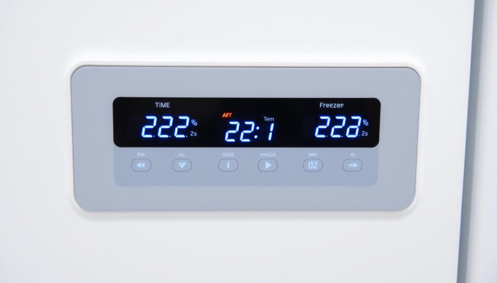 Panel sterowania lodówki z ustawieniami temperatury - ważny gdy lodówka słabo chłodzi
