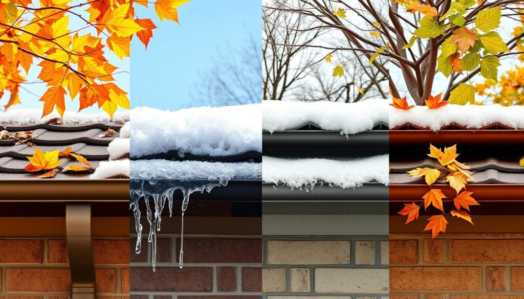 Sezonowa pielęgnacja rynien - czyszczenie jesienne