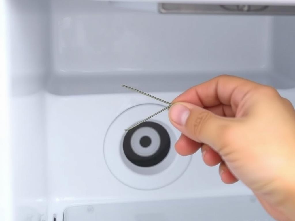 Udrażnianie odpływu wody w lodówce która słabo chłodzi