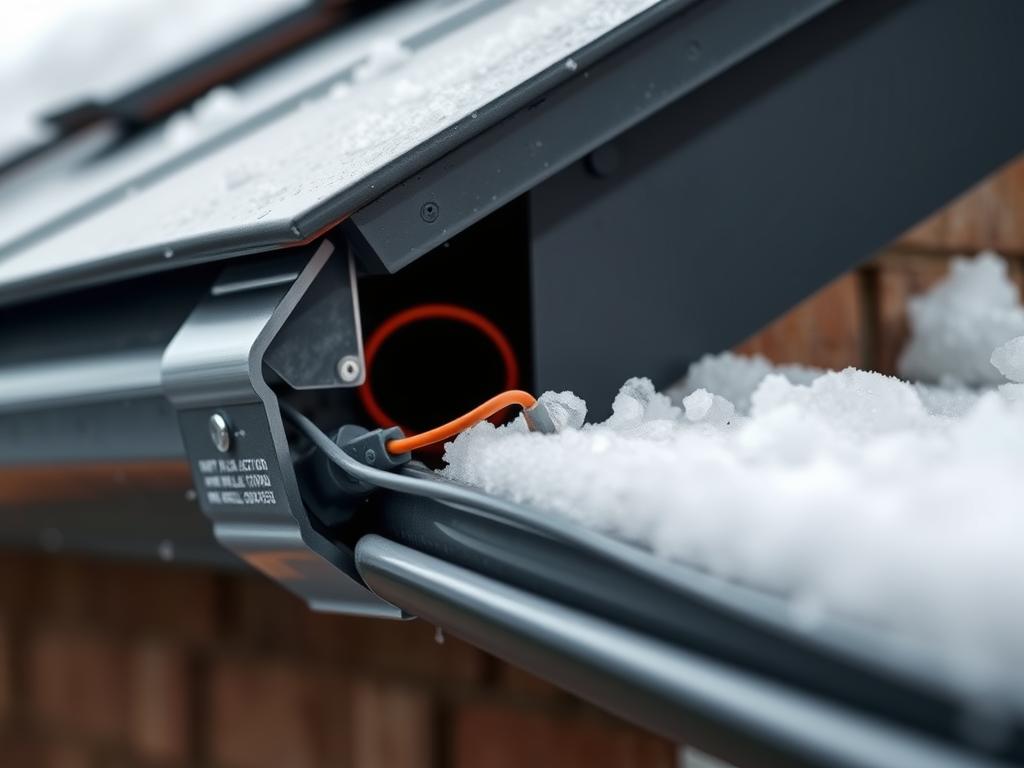 Zabezpieczenie rynien przed zimą - instalacja kabli grzejnych