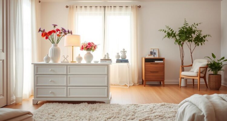 Co postawić na białej komodzie