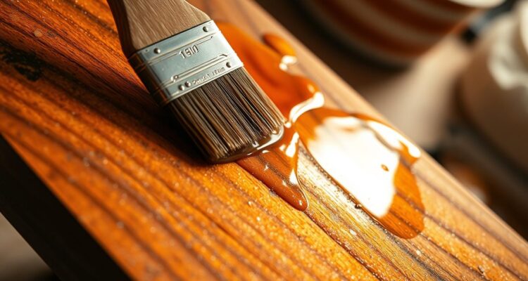 Jak malować drewno z żywicą
