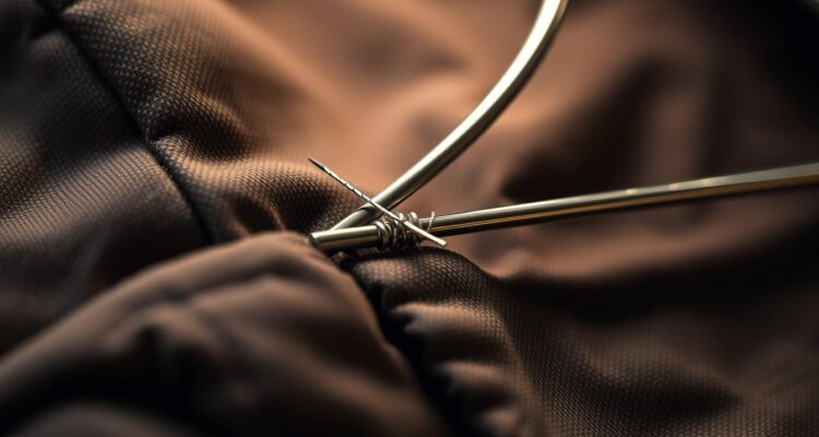 Jak przyszyć wieszak do kurtki