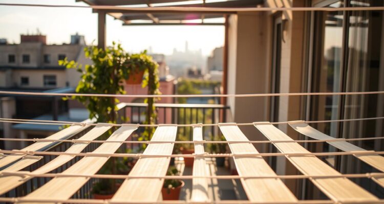 Jak zamontować sznurki na balkonie