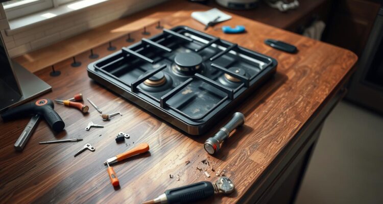 Jak zdemontować płytę gazową w blacie