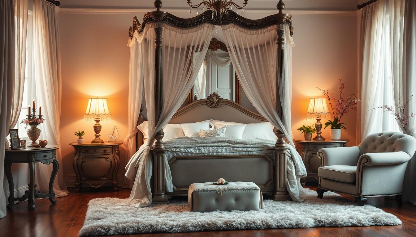 Sypialnia w stylu romantycznym
