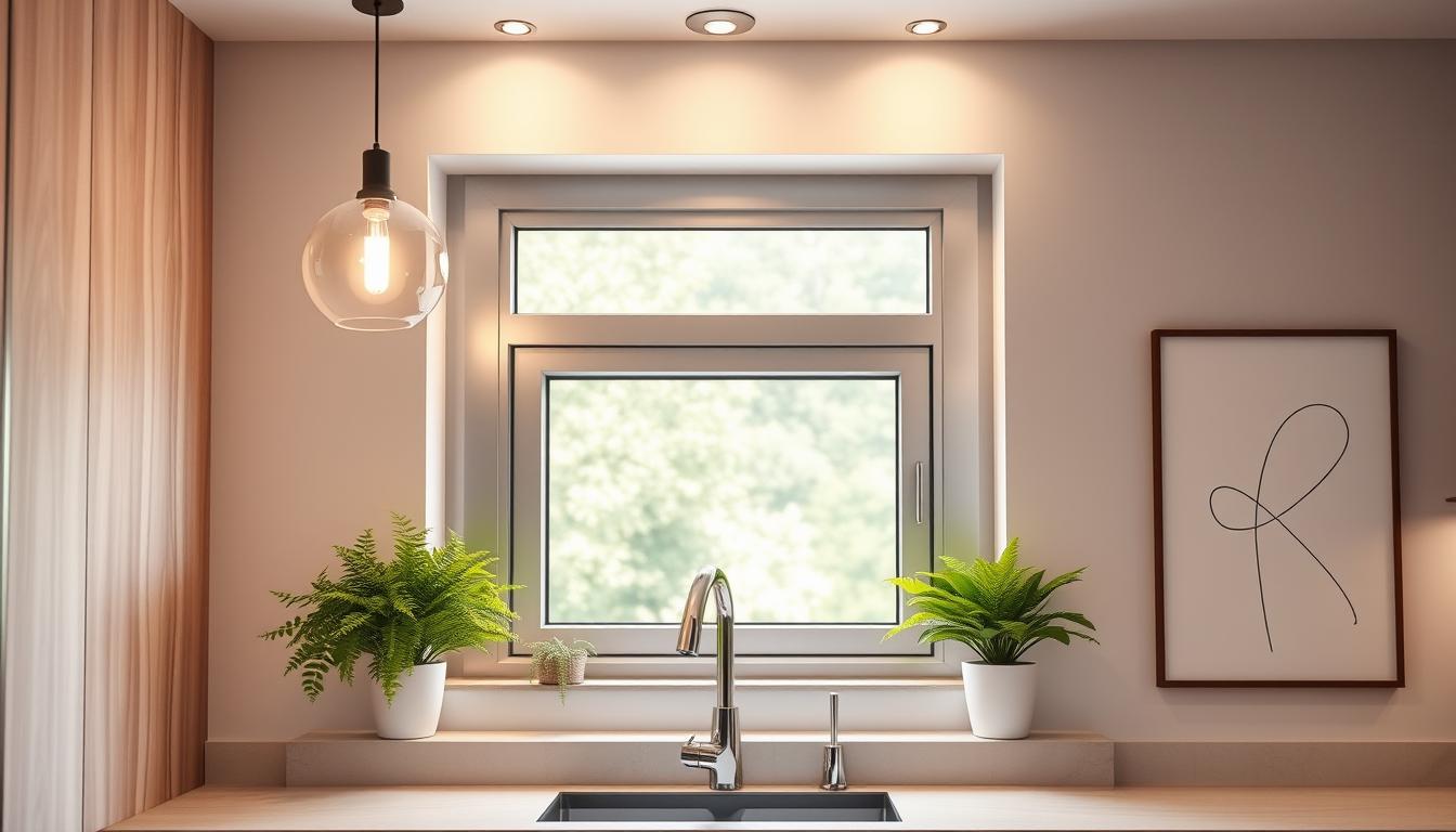 Wystrój okna kuchennego